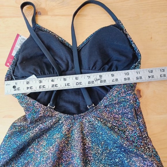 🎀 3/$30 NWT! One Piece bathing suit Multi Color Rainbow (3325) - Picture 6 of 9